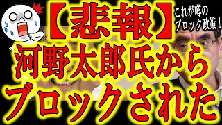 【河野太郎氏からブロックされました】自国の総理候補から一般国民と同等の扱いを受けられないってのはなかなか恐怖だな。しかしまあ衆院選も近いのに国民の声を聴く気がない政治家ってどうなのかね？