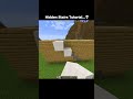 Minecraft Hidden Stairs Tutorial #shorts
