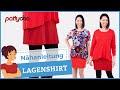 Nähanleitung für ein 2-in-1 Lagenshirt aus Jersey - ein schnell genähtes Wohlfühlteil!