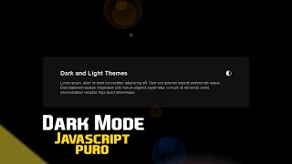 Como criar sistema de Dark Mode com Css e Javascript puro, com uma linha de código