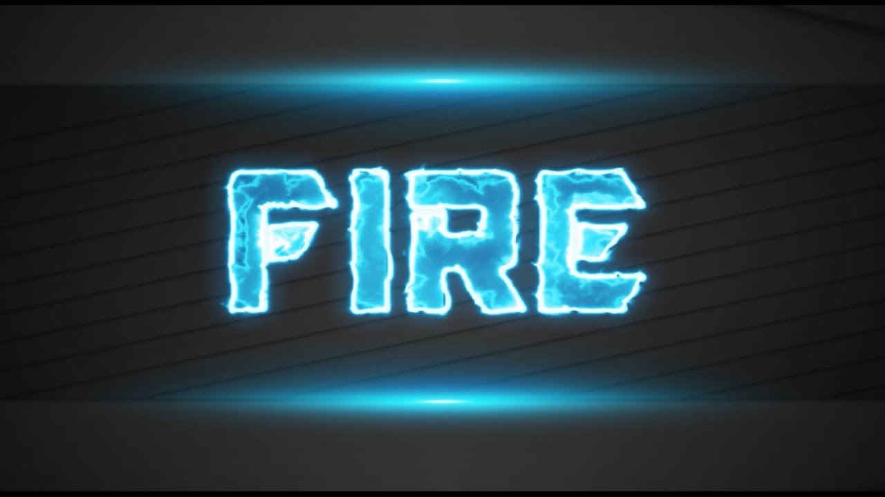 BURNING TEXT EFFECT | After Effect | Saber - YouTube