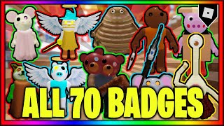 How to get ALL 70 BADGES IN PIGGY RP: INFECTION || Roblox