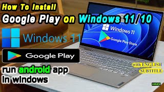 Install google play store on windows 11 | How to install android apps on windows 11 | Sushil Tech