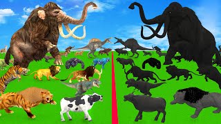 Prehistoric Mammals VS Shadow Itself Mammals Size Animal Epic Battle Animal Revolt Battle Simulator