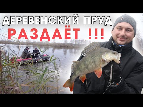 Рыбалка на воблеры с лодки, раздача на пруду!