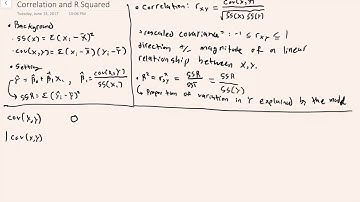 Correlation and R squared