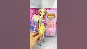 Satisfying With Unboxing Barbie Locker Set Toys, ASMR Video #shorts