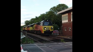 Colas Rail Convoy, Passing Northallerton, Class 70 & 2 56