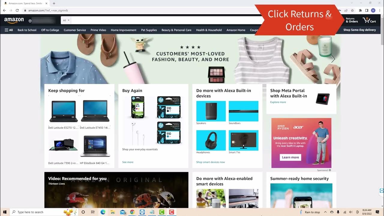 How to View Your Amazon Order History YouTube