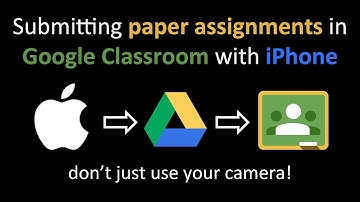 Submit paper assignments to Google Classroom with your iPhone