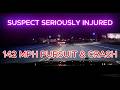 142MPH Pursuit Ends In Multiple Rollover Crash And Driver Seriously Injured | Arkansas State Police