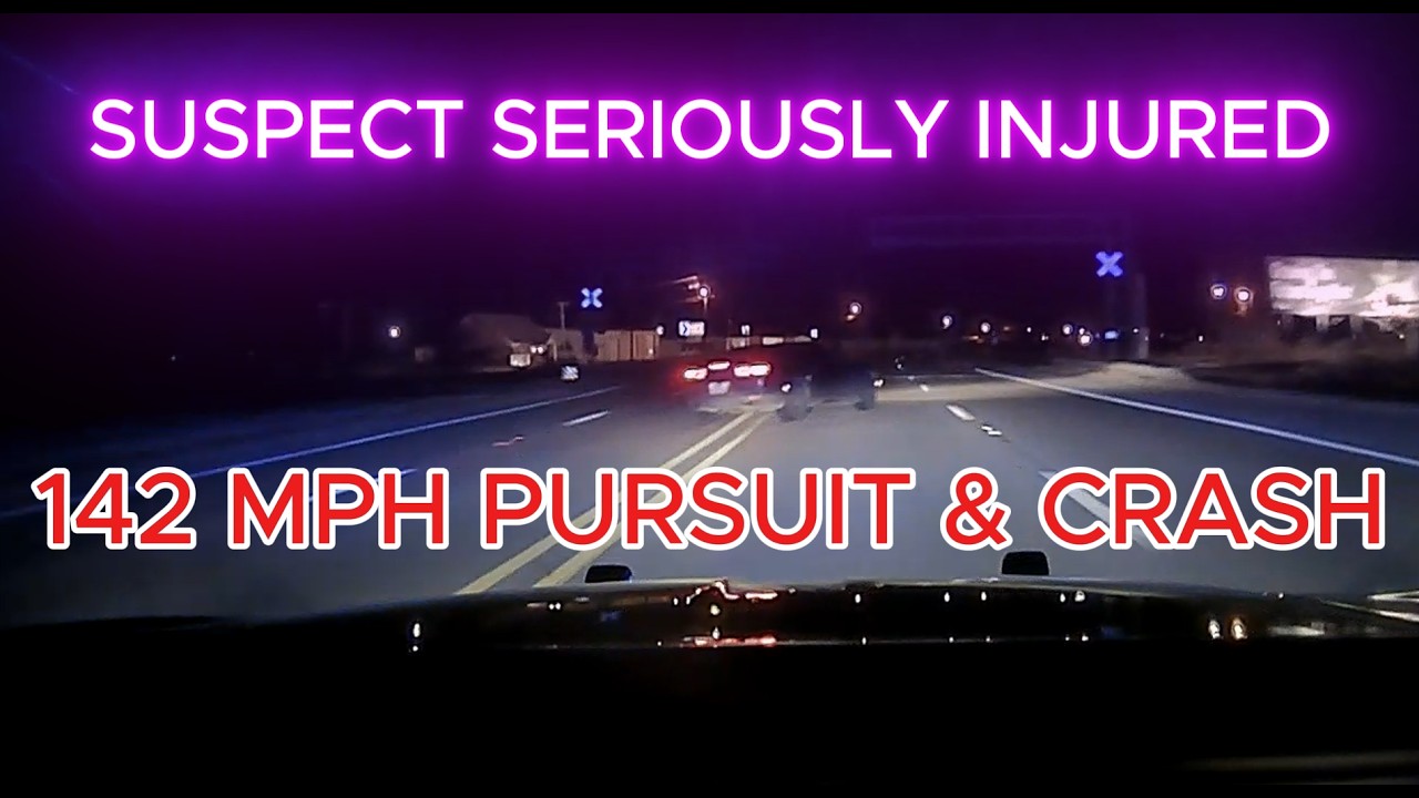 142MPH Pursuit Ends In Multiple Rollover Crash And Driver Seriously ...