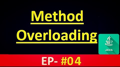Java Tutorial: Method Overloading in JAVA