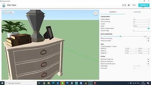 ใช้โปรแกรมtransmutr แปลงไฟล์fbxและลดขนาดโพลีกอนให้กลายเป็นไฟล์sketchup