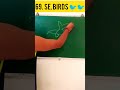 how to make beautiful Birds 🕊️from 1234567, Step by step #drawing #shorts #youtubeshorts #viral