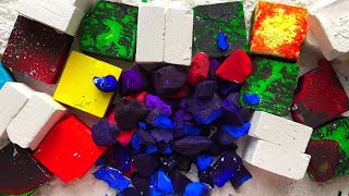 Super Dusty & Soft Dyed & Pasted Gym Chalk Blocks Crush 😍 Oddly Satisfying Sleep aid #relaxing  screenshot 4