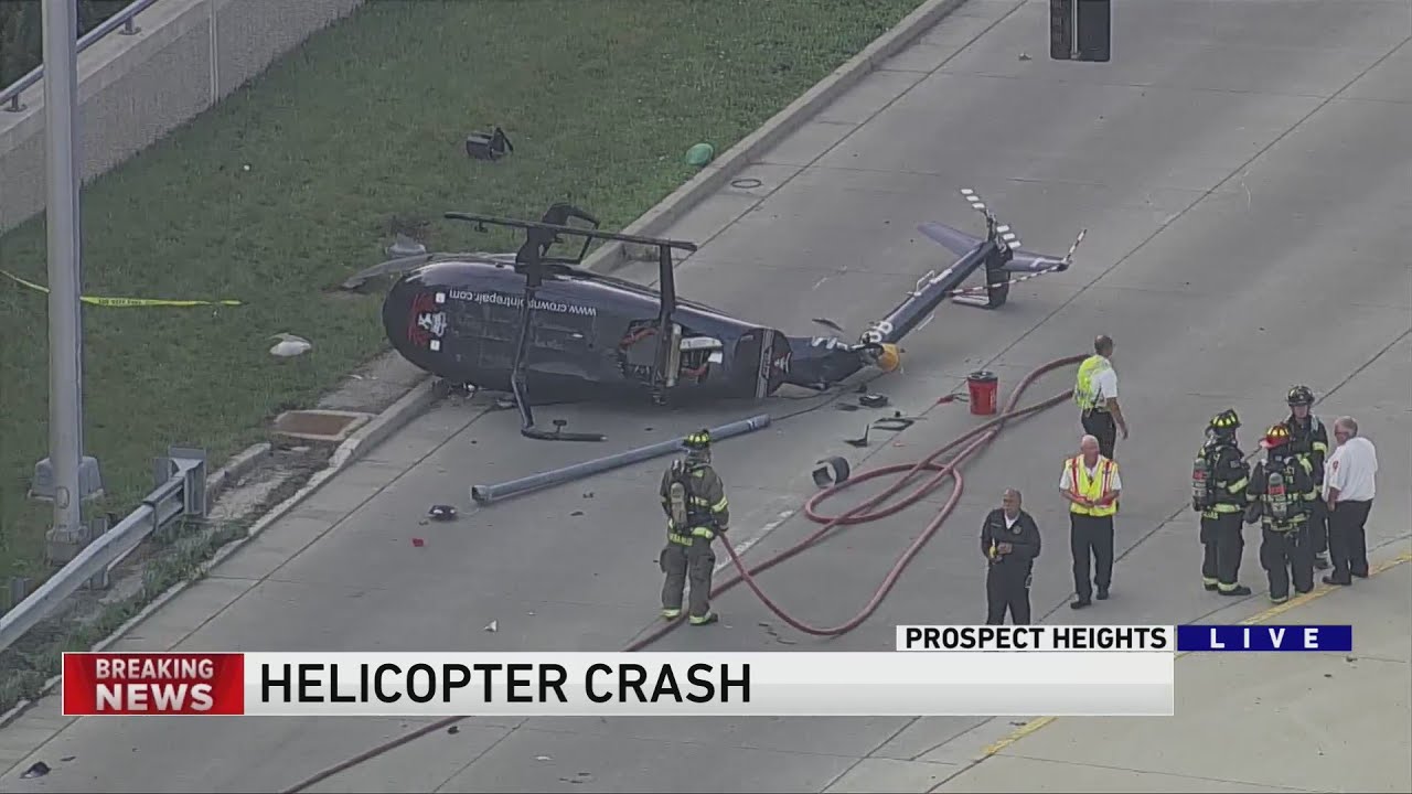 Helicopter crashes in Prospect Heights, pilot suffers minor injuries