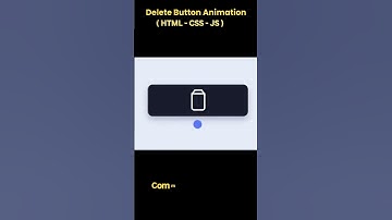 Delete Button Animation using HTML, CSS & JavaScript | UI Micro Interaction #cssanimation