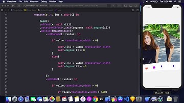 Tinder Card Swipe Using SwiftUI - Card Swipe Animations Using SwiftUI - SwiftUI Tutorial