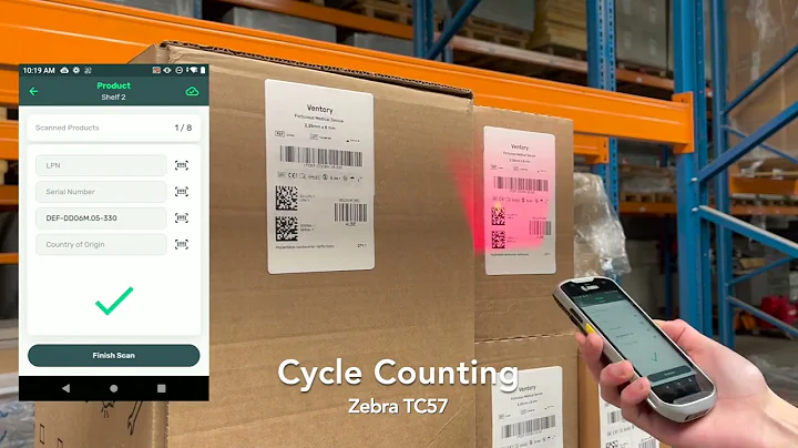 Multi Barcode Label Scanning  - Cycle Counting with Ventory 3 0 - Zebra TC57