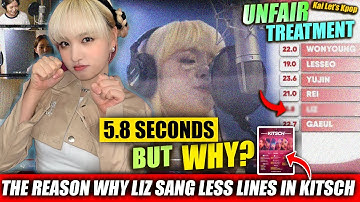 WHY IVE LIZ IS GETTING THE LEAST LINES TO SING KITSCH | IVE LIZ UNFAIR TREATMENT