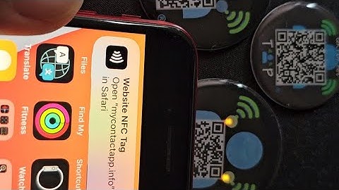LED NFC  | QR Code sticker Digital Business Card