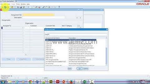 Overview of Assignment Sets in Oracle Purchasing