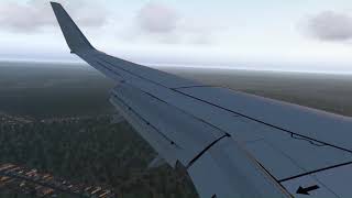 X-Plane 11 | KCAE Left Base Rwy 11 Landing | 737-800 (Ultra Settings)