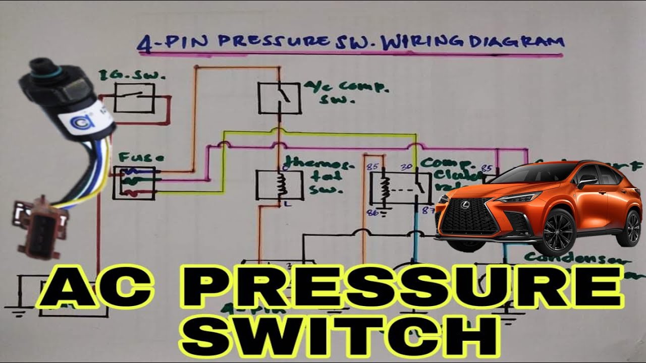 4 PIN AC PRESSURE SWITCH WIRING DIAGRAM (BASIC CONNECTION) - YouTube