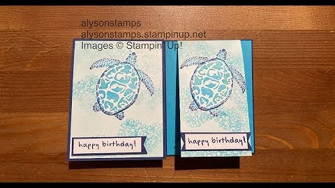 Flip Flap Turtles Stamping Tutorial Technique Tuesday