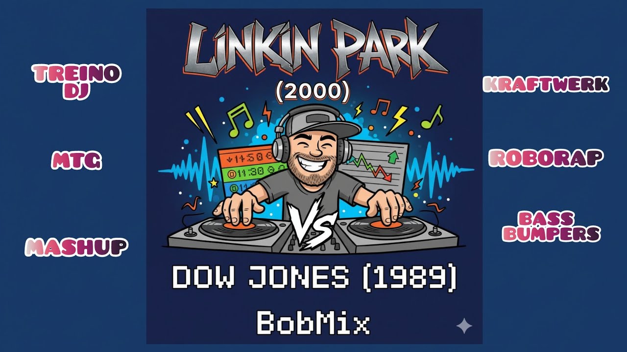 Montagem LINKIN PARK feat. DOW JONES (1989) BobMix - Samples Kraftwerk, Roborap, Bass Bumpers
