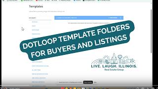 DotLoop Template Folders for Buyers and Listings