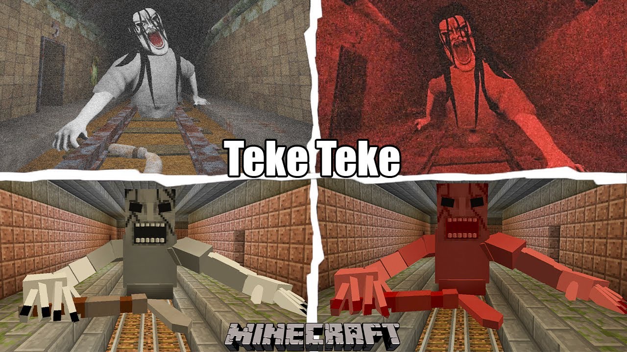 ROBLOX - TekeTeke - ALL JUMPSCARES vs MINECRAFT