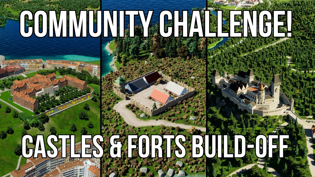 Cities Skylines 2 Community Challenge: Castles & Forts Edition!