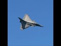 RAFALE C EC takes off from the aircraft carrier with a very powerful maneuver