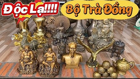 Bộ trà bằng đồng _ Di lạc gánh tiền _ Đỉnh thất lân #độclạcầnthơ #doco 