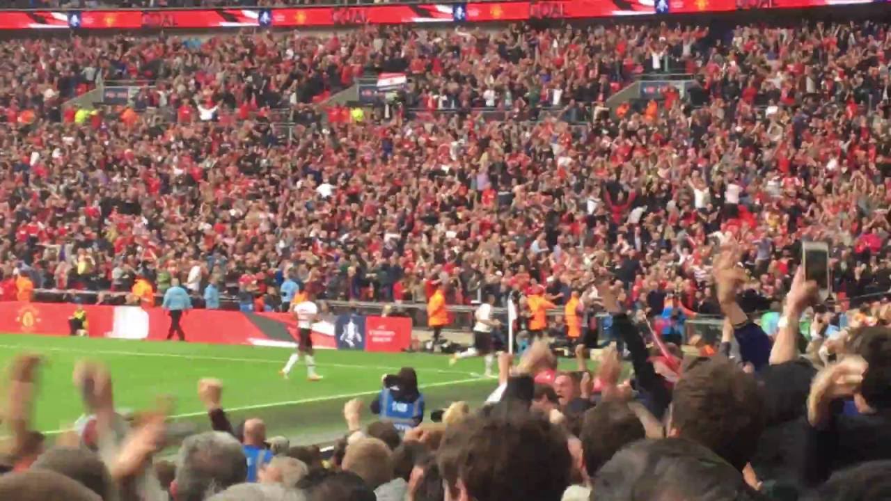 Jesse Lingard's winning goal  - Emirates FA Cup 2016 Final Crystal Palace 1-2 Manchester United