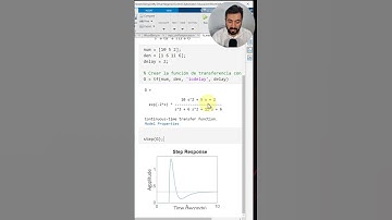 Cómo CREAR una FUNCIÓN de TRANSFERENCIA en MATLAB