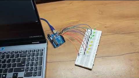 8-LED sequencer created using Arduino