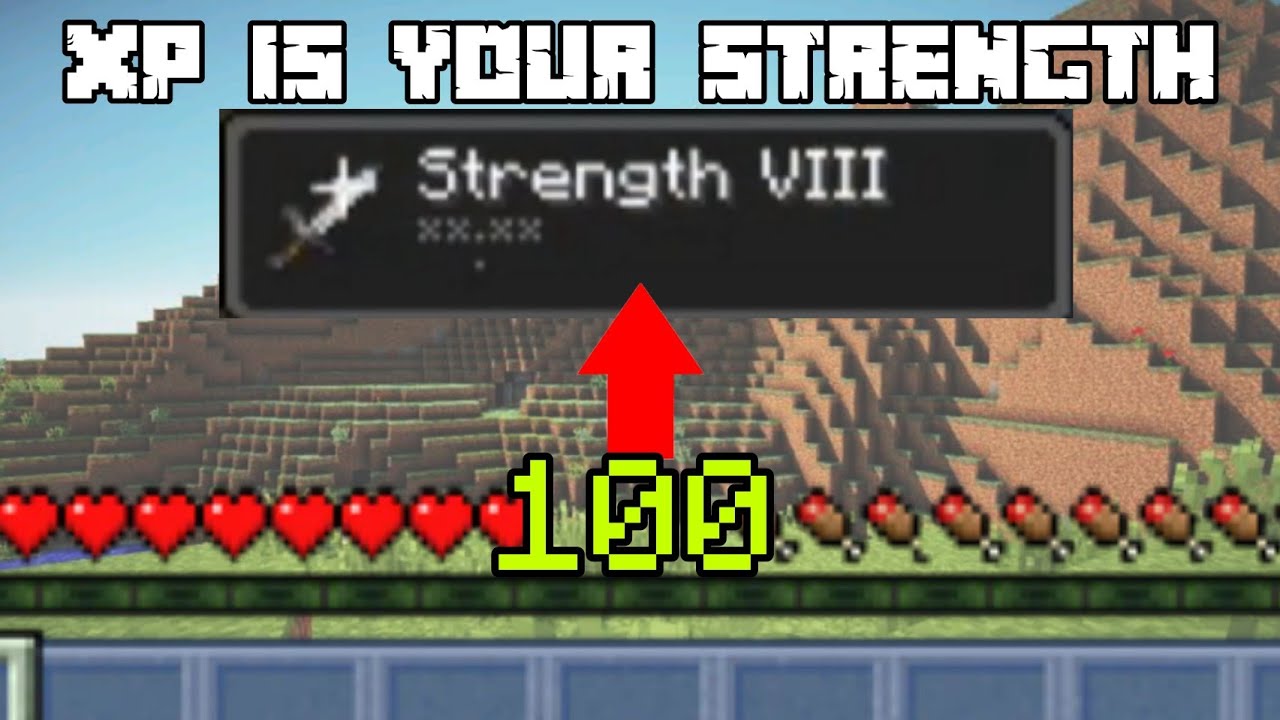 Minecraft But Your XP Is Your Strength - YouTube