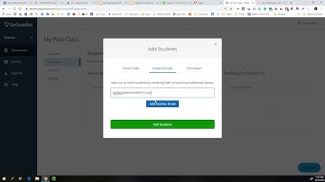 GoGuardian Creating a Class with Student emails