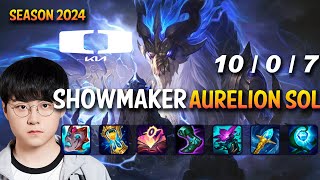 DK Showmaker AURELION SOL vs YASUO Mid - Patch 14.2 KR Ranked