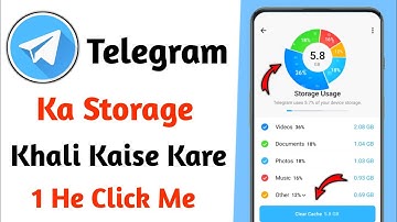 telegram ka storage kaise khali kare | how to free up space on telegram | telegram storage delete