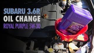 Subaru Outback 3.6 Oil Change | Royal Purple Synthetic 5W-30 | Bosch D3312 Oil Filter