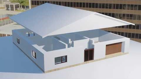 How To Model Roof In Blender | 3D Roof Shape Model