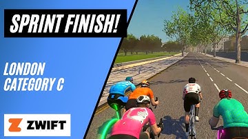 London Sprint Finish! // Zwift Racing // Category C