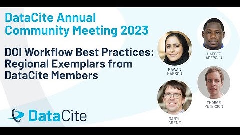 DOI Workflow Best Practices: Regional Exemplars from DataCite Members (EMEA)