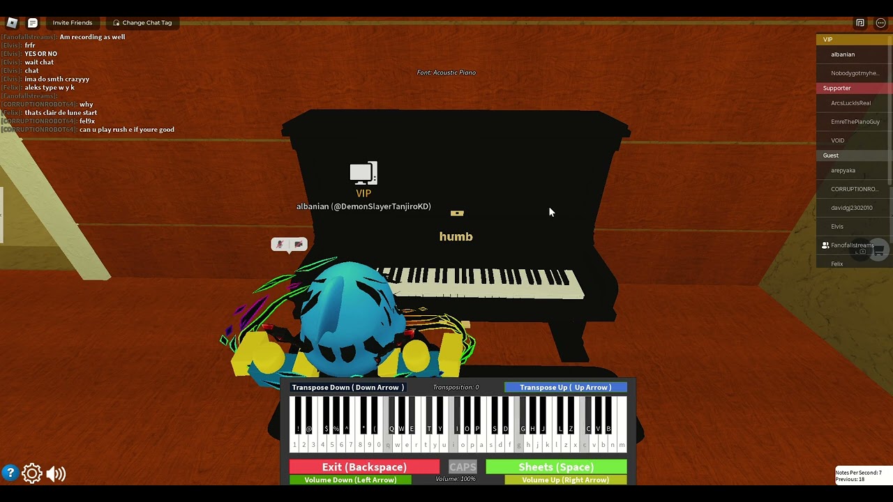 Playing Piano In Roblox With A Friend AutoPlayer Digital Piano Free 