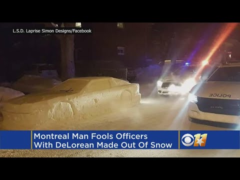 Man Fools Cops With Car Made Of Snow, Gets Fake Parking Ticket