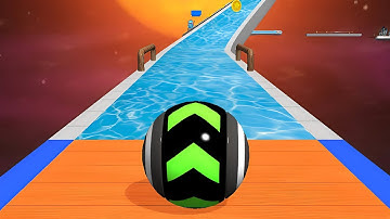 Sky Rolling Ball 3D Gameplay Speedrun Max All Levels 1435